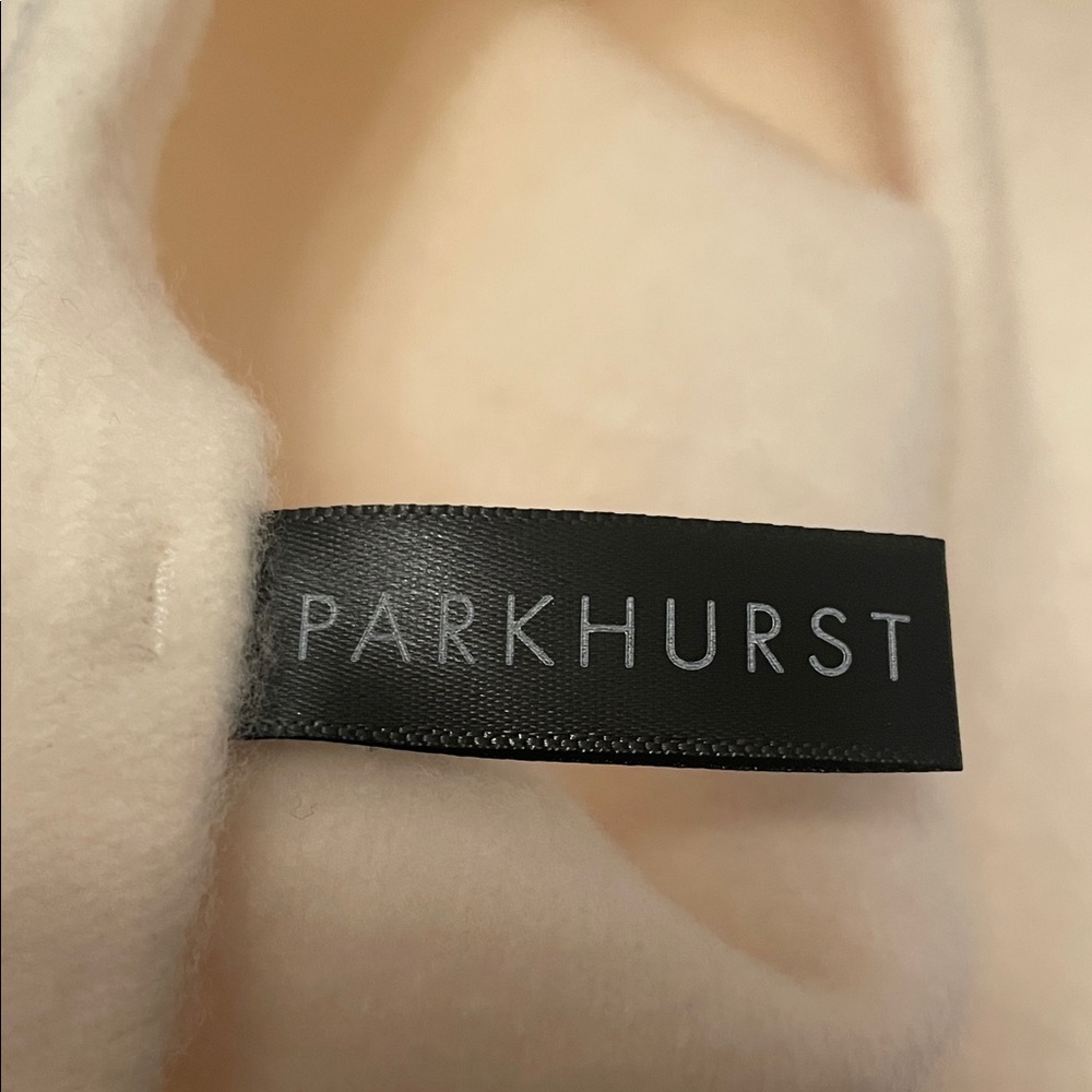 100% WOOL PARKHURST Cream Beret Classic Elegant French Avant Garde Classy Preppy - Picture 3 of 5